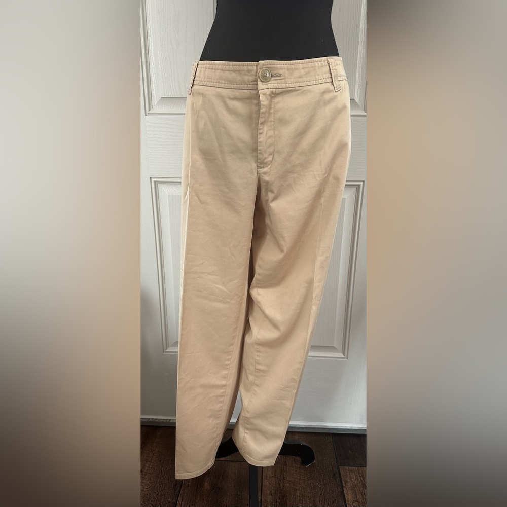 Liz Claiborne Camel Colored Chino Pants, 16